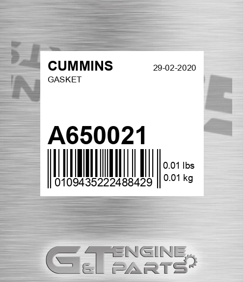 A65002-1 Gasket for CUMMINS