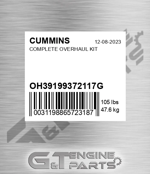 OH3919937-2117G Complete Overhaul Kit for CUMMINS