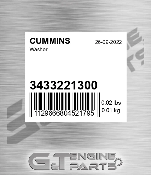 3433221300 Washer