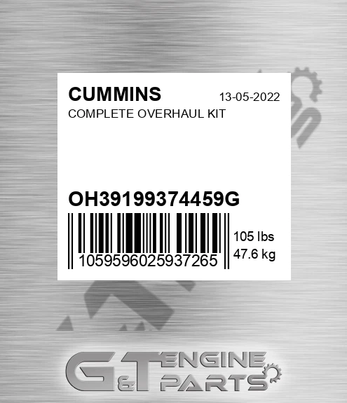 OH3919937-4459G Complete Overhaul Kit for CUMMINS