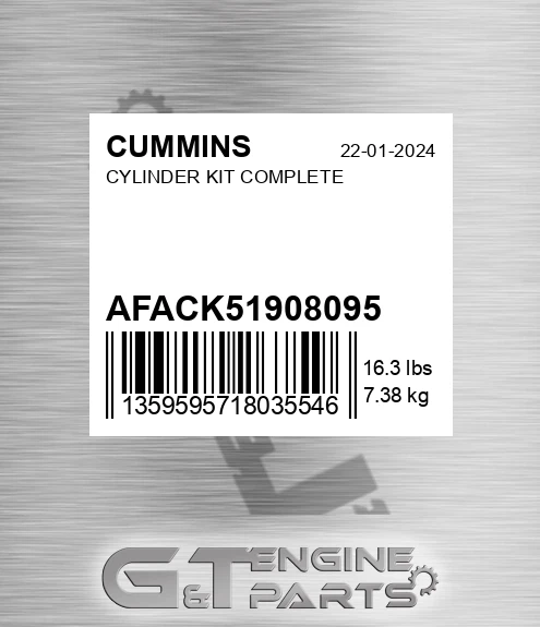 AFA-CK51908095 Cylinder Kit Complete for CUMMINS