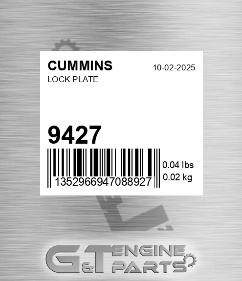 9427 Lock Plate