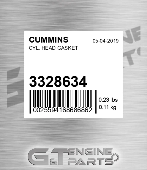 3328634 Cyl. Head Gasket