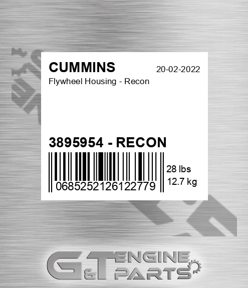 3895954 - RECON Flywheel Housing - Recon for CUMMINS