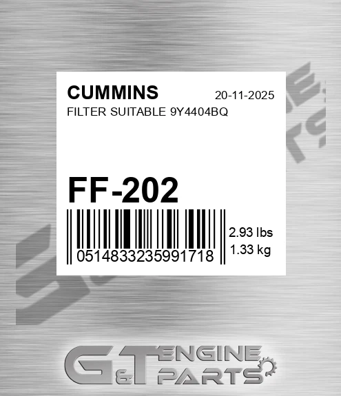 FF-202 Filter Suitable 9y4404bq