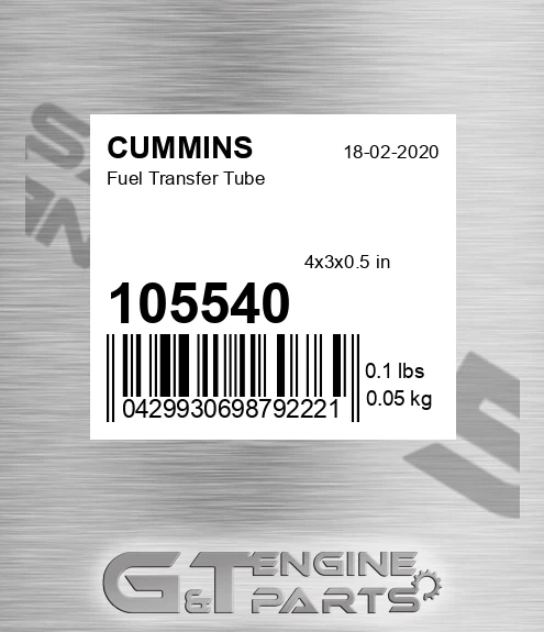 105540 Fuel Transfer Tube for CUMMINS