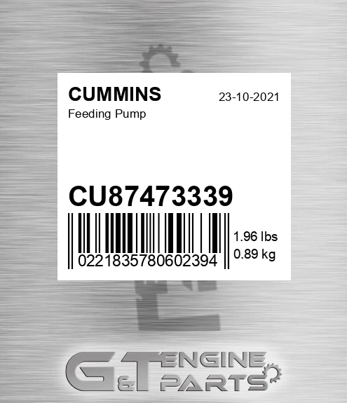 CU87473339 Feeding Pump