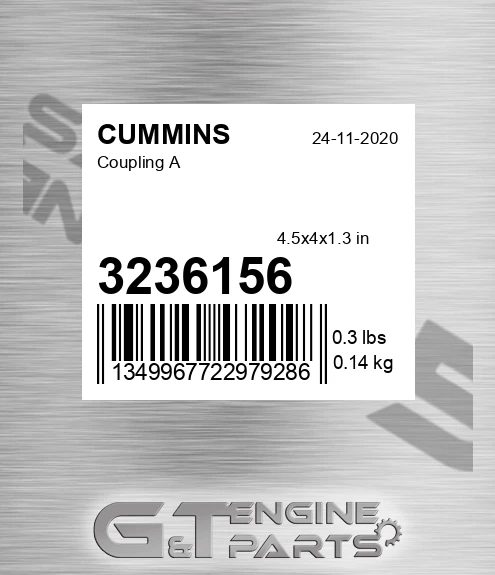 3236156 Coupling A for CUMMINS