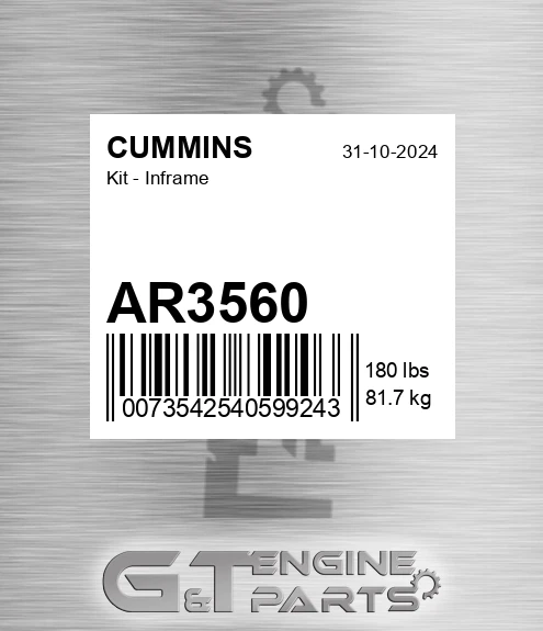 AR3560 CUMMINS Kit - Inframe