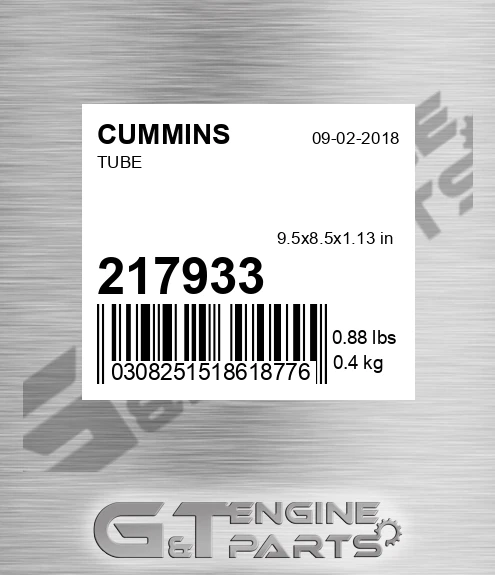 217933 Tube for CUMMINS