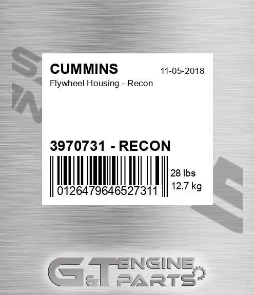 3970731 - RECON Flywheel Housing - Recon for CUMMINS