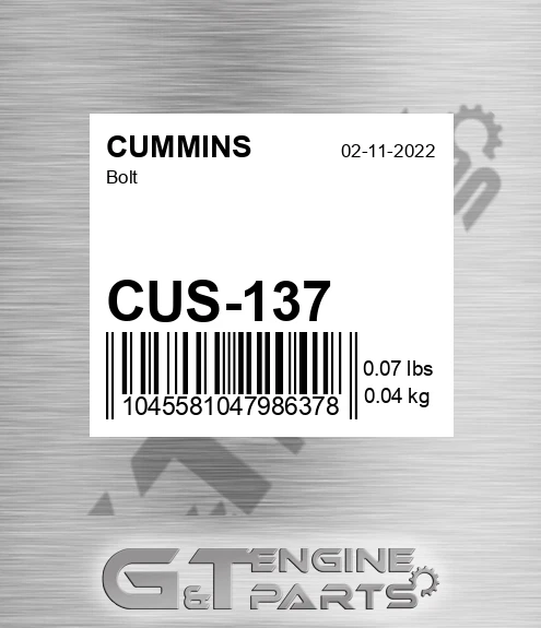 CUS-137 Bolt