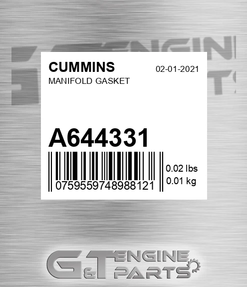 A64433-1 Manifold Gasket for CUMMINS