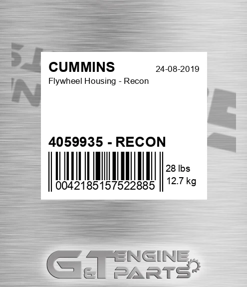 4059935 - RECON Flywheel Housing - Recon for CUMMINS