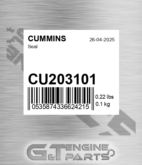 CU203101 Seal