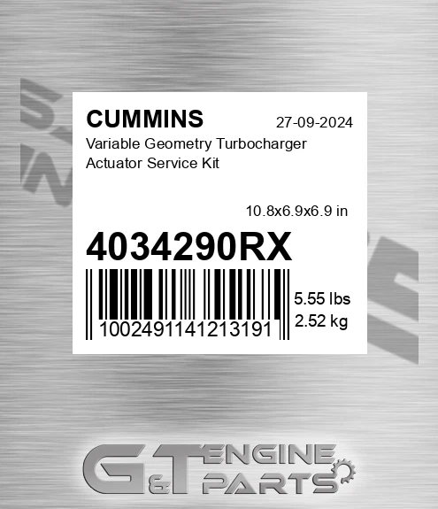 4034290RX Variable Geometry Turbocharger Actuator Service Kit for CUMMINS