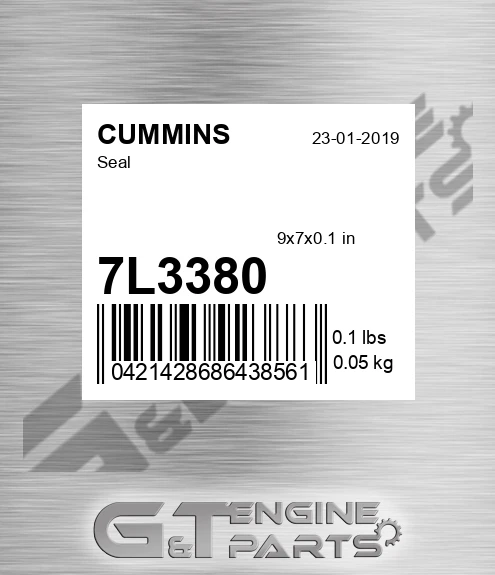 7L3380 Seal for CUMMINS