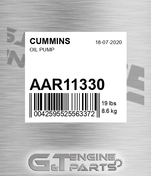 AAR11330 CUMMINS Oil Pump