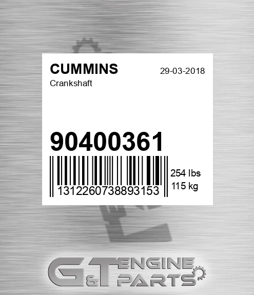 90400361 Crankshaft