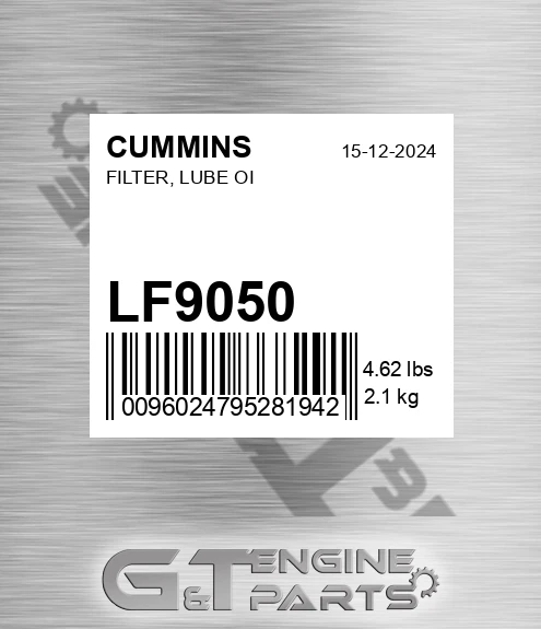 LF9050 CUMMINS Filter, Lube Oi