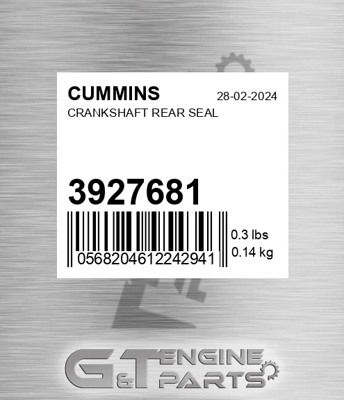 3927681 Crankshaft Rear Seal