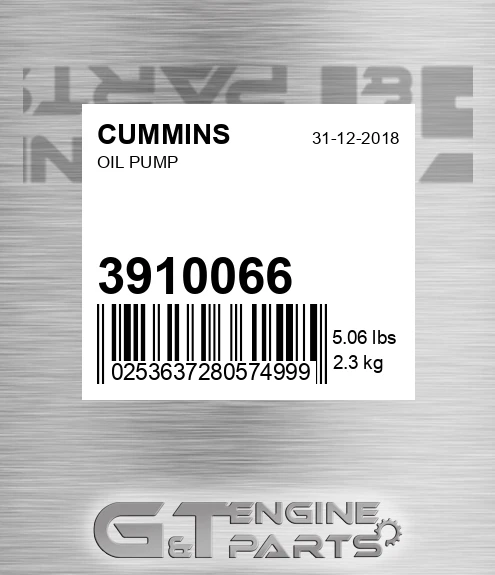 3910066 Oil Pump