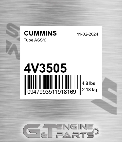 4V3505 Tube Assy. for CUMMINS