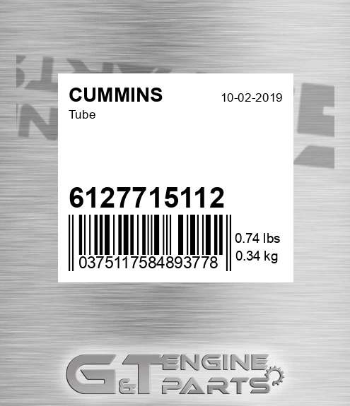 6127715112 Tube for CUMMINS