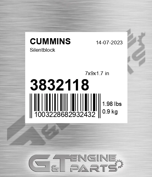 3832118 Silentblock for CUMMINS