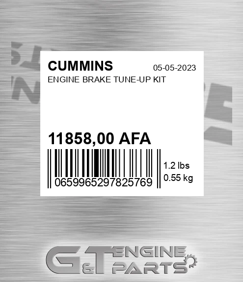 11858,00 AFA Engine Brake Tune-up Kit for CUMMINS