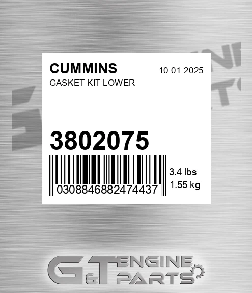 3802075 CUMMINS Gasket Kit Lower