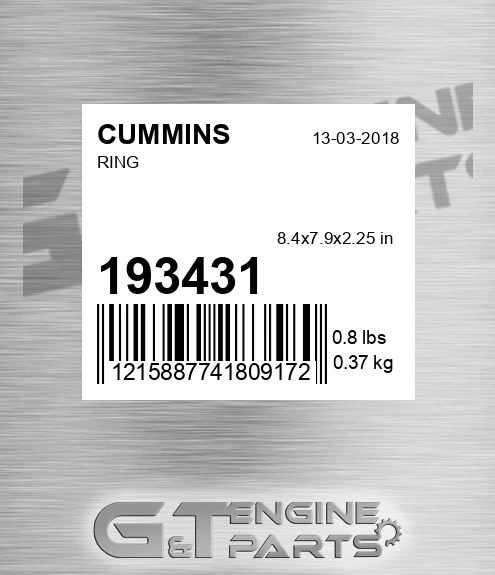 193431 CUMMINS Ring