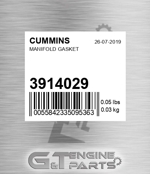 3914029 Manifold Gasket