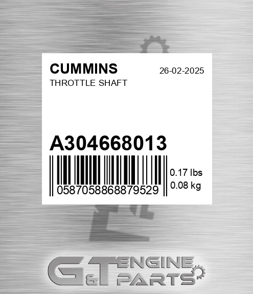 A3046680-13 Throttle Shaft for CUMMINS