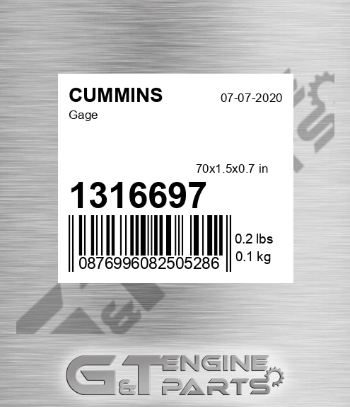 1316697 Gage for CUMMINS