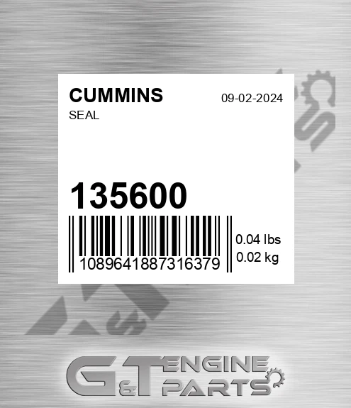 135600 Seal for CUMMINS