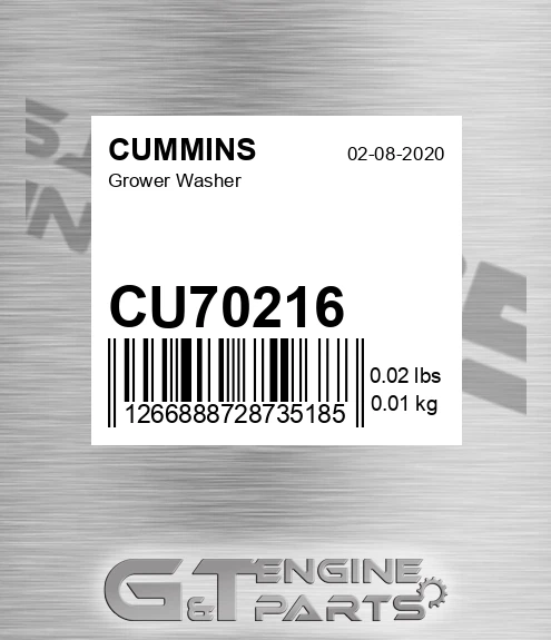CU70216 Grower Washer