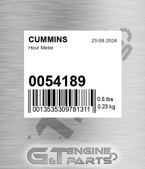 0054189 Hour Meter for CUMMINS