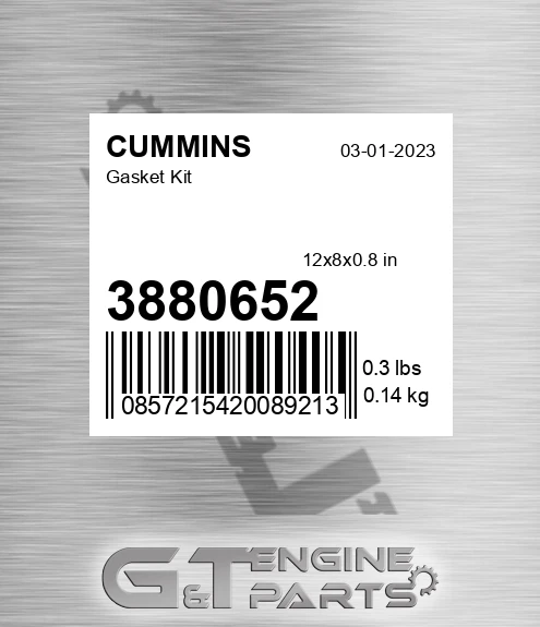 3880652 Gasket Kit