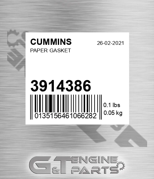 3914386 Paper Gasket