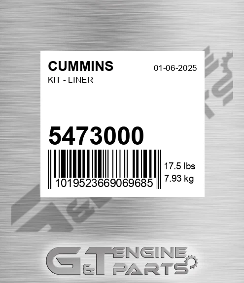 5473000 CUMMINS Kit - Liner