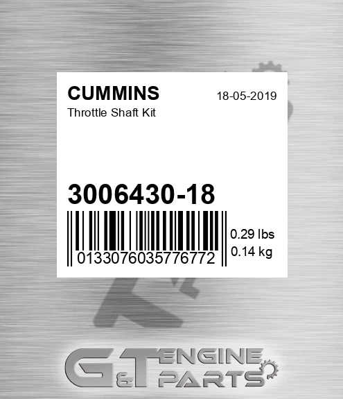 3006430-18 Throttle Shaft Kit for CUMMINS