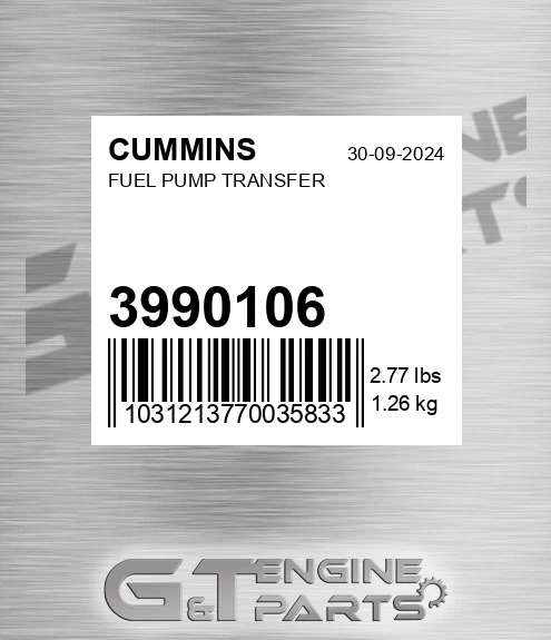 3990106 Fuel Pump Transfer