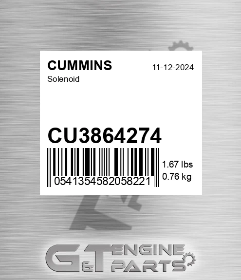CU3864274 Solenoid for CUMMINS