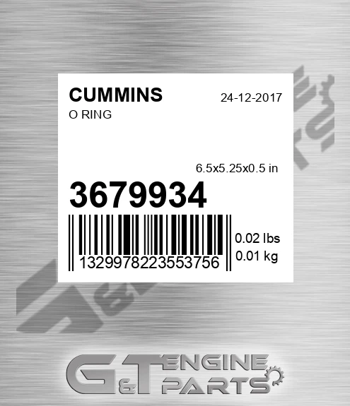 3679934 O Ring