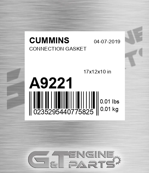 A9221 Connection Gasket for CUMMINS
