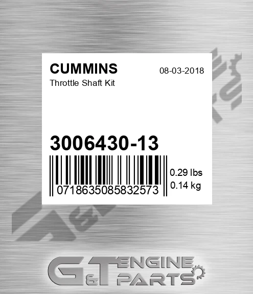 3006430-13 Throttle Shaft Kit for CUMMINS