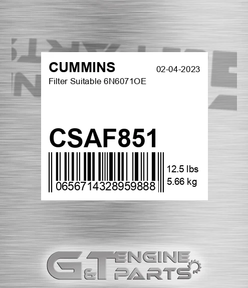 CSAF851 Filter Suitable 6n6071oe