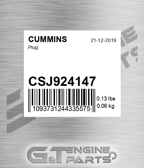CSJ924147 CUMMINS Plug