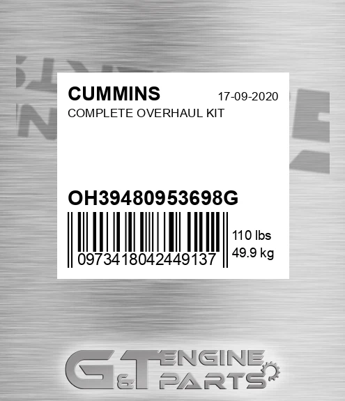 OH3948095-3698G Complete Overhaul Kit for CUMMINS